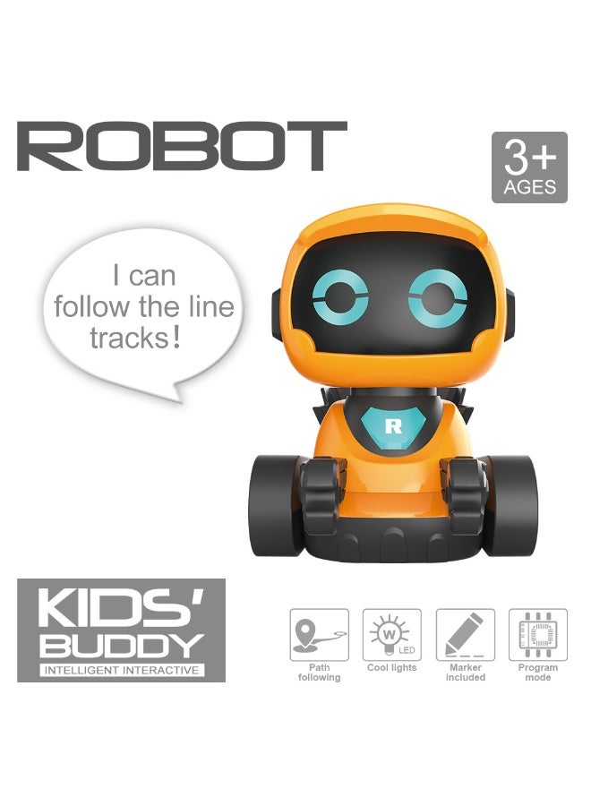 روبوت لعبة الروبوت الذكي المتابعة: مقدمة برمجة للأطفال، تكنولوجيا تفاعلية كرتونية، تتبع تلقائي لمسار مرسوم بالأقلام. - Image 3